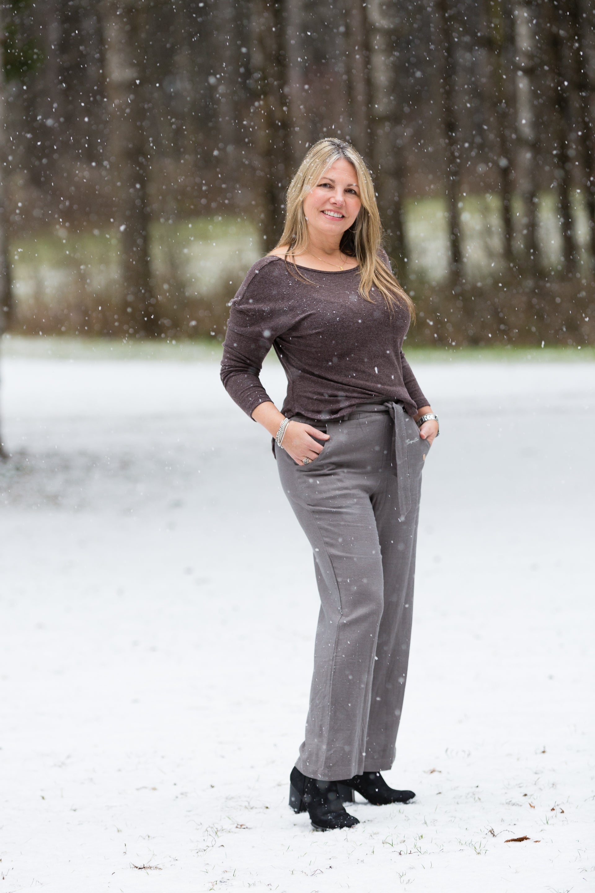 "I.D." Wide Leg Washed Linen